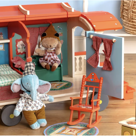 Roulotte en bois - Les Minouchkas - Moulin Roty