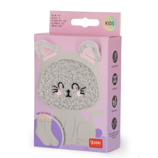 Chaussettes antidérapantes enfant - Chat - Legami