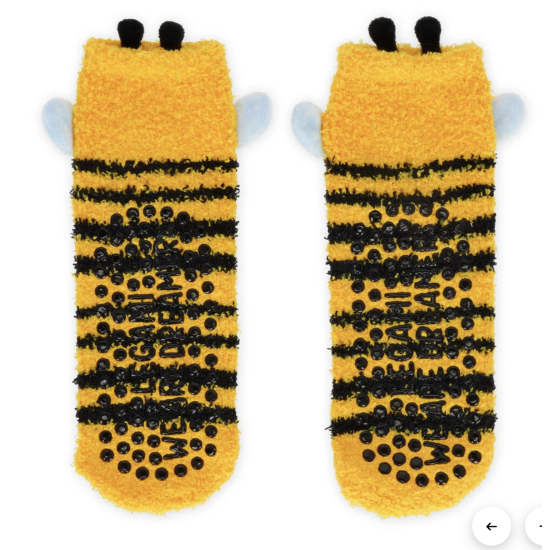 Chaussettes antidérapantes enfant Abeille| Legami