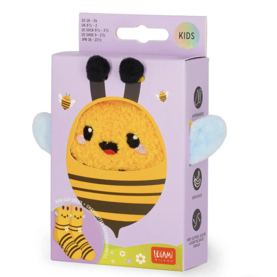 Chaussettes antidérapantes enfant Abeille| Legami