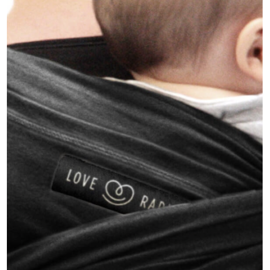 Echarpe de portage originale noire poche noire - Love Radius