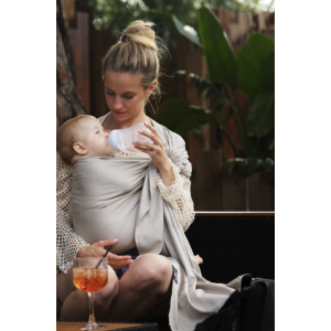 Sling / Echarpe tissée sans noeud - Or blanc - Love Radius