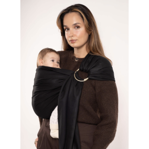 Sling / Echarpe tissée sans noeud - Noire - Love Radius
