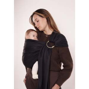 Sling / Echarpe tissée sans noeud - Noire - Love Radius