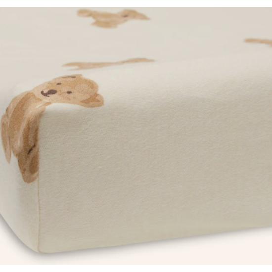 Housse de matelas à langer Jersey - Teddy Bear - Jollein