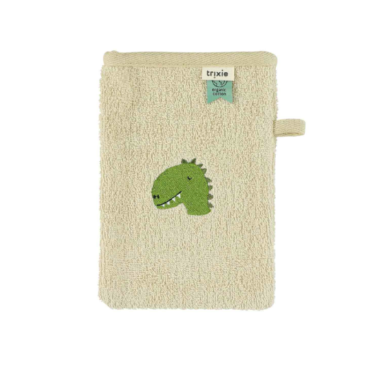 Lot de 2 gants de toilette - Aura Dino - Trixie