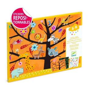 Stickers épais repositionnables Chat-perché - Djeco
