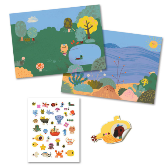 Stickers épais repositionnables Summertime - Djeco