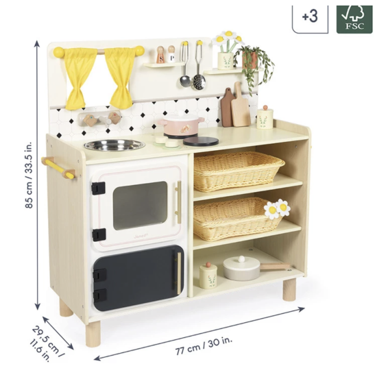 Grande cuisine équipée en bois - Mamie Soleil - Janod