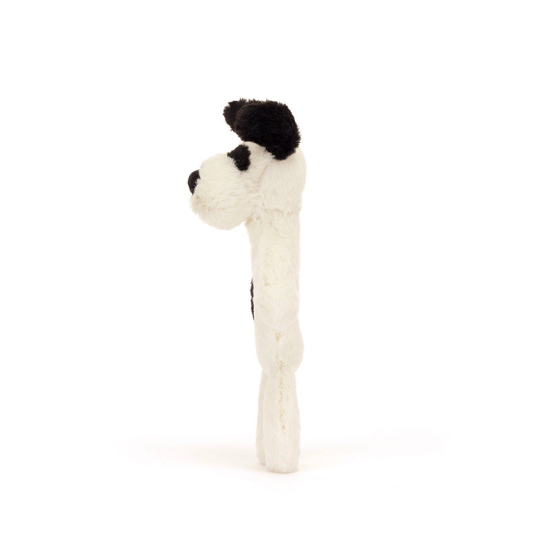 Hochet peluche bashful Puppy Black and cream - Jellycat