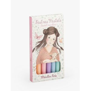 6 feutres pastel - Les Rosalies - Moulin Roty
