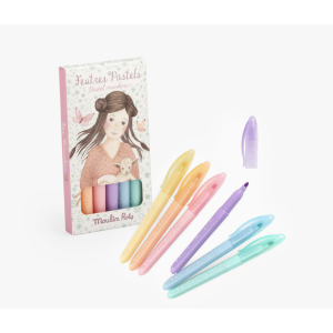 6 feutres pastel - Les Rosalies - Moulin Roty