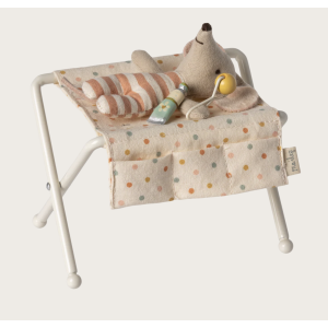 Table à langer pour bébé souris blanc cassé - Maileg