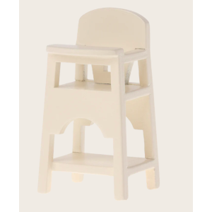 Chaise haute Souris blanche - Maileg
