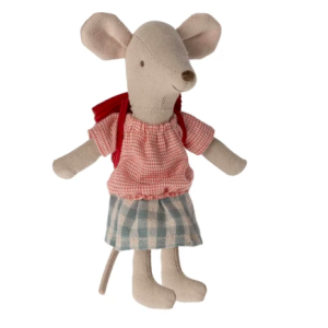 Souris avec sac à dos - Grande Soeur - Maileg