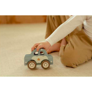 Voiture de police en bois - Little Dutch