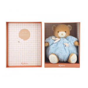 Peluche Ours Patapouf bleu - 25 cm - Kaloo