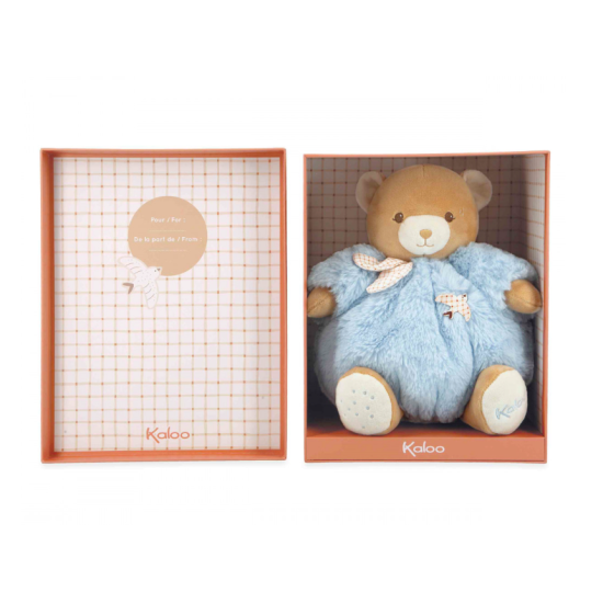 Peluche Ours Patapouf bleu - 25 cm - Kaloo