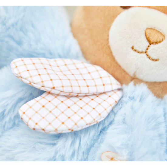 Peluche Ours Patapouf bleu - 25 cm - Kaloo