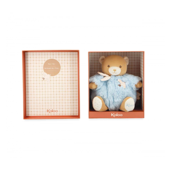 Ours en peluche - Patapouf bleu - 17 cm - Kaloo