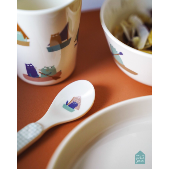 Coffret repas 4 pièces - Les chats marins - Petit Jour Paris