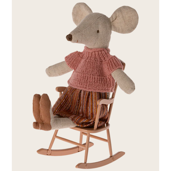Rocking Chair pour souris - Rose poudré - Maileg