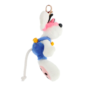 Porte-Clés peluche Diddl en salopette Bleue 15 cm - Diddl is back