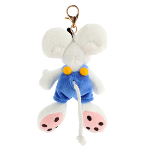 Porte-Clés peluche Diddl en salopette Bleue 15 cm - Diddl is back