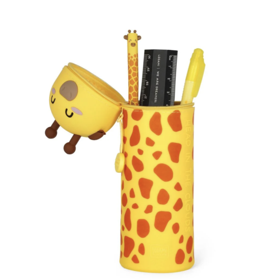 Trousse 2 en 1 Kawaii Girafe - Silicone souple - Legami