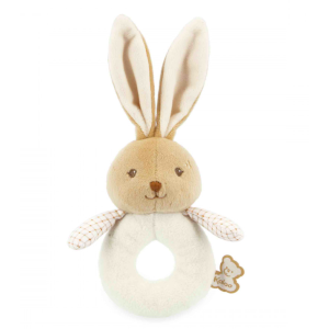 Doudou hochet lapin crème - Kaloo