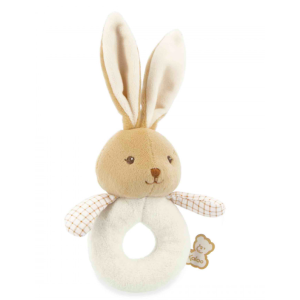 Doudou hochet lapin crème - Kaloo