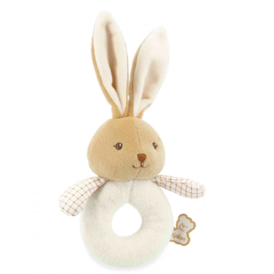Doudou hochet lapin crème - Kaloo