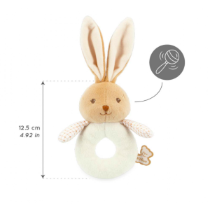 Doudou hochet lapin crème - Kaloo