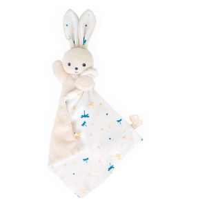 Doudou lapin carré douceur blanc délicat - Kaloo