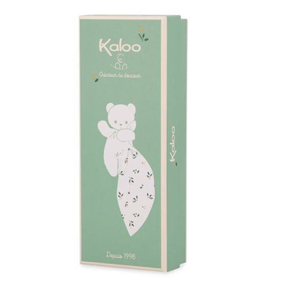 Doudou lapin carré douceur blanc délicat - Kaloo