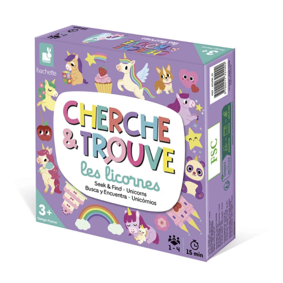 Mon premier Cherche et trouve - Les licornes - Janod