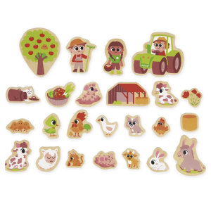 Magnets 24 pièces - Ferme - Janod