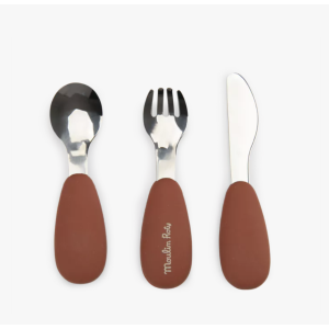 Couverts inox et silicone La forêt Mawa - Moulin Roty