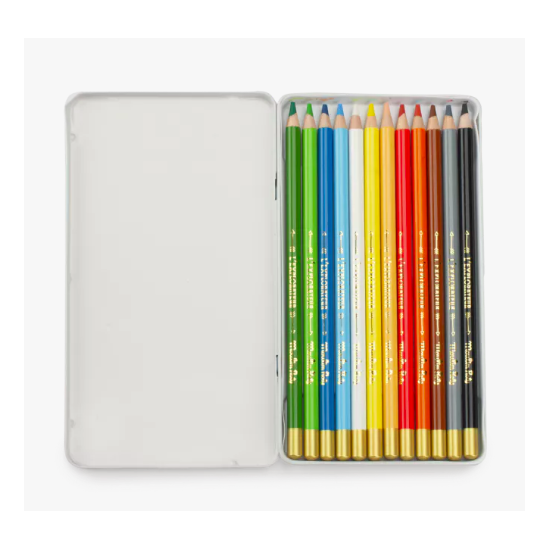 12 crayons de couleur - Le jardin du moulin - Moulin roty