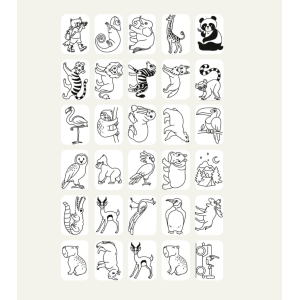 Cartes supplémentaires pour Kidydraw-mini - Animals / Il était une fois - Kidywolf