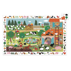 Puzzle d'observation 35 pcs - La ferme - Djeco