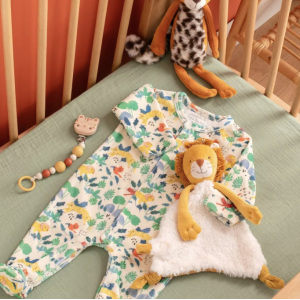Doudou plat lion Mamba - La forêt Mawa - Moulin Roty
