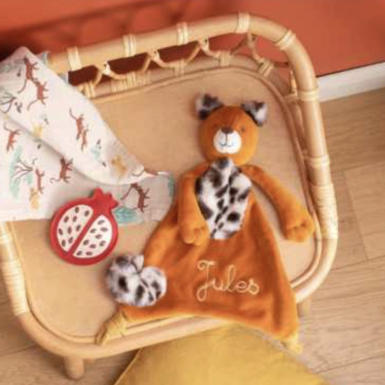 Doudou plat léopard Taïgo - La forêt Mawa - Moulin Roty