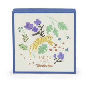 Doudou plat tigre Baboo - La forêt Mawa - Moulin Roty