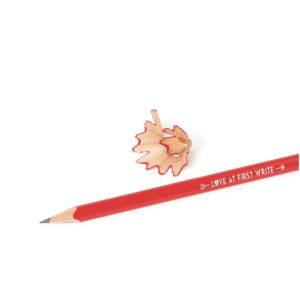 Crayon en forme de coeur "Love at first write" - Legami