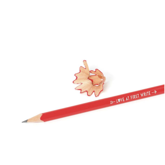 Crayon en forme de coeur "Love at first write" - Legami