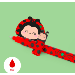 Stylo à encre gel effaçable - Coccinelle - Legami