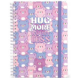 Cahier ligne spirale A4 - Teddy Bear - Legami