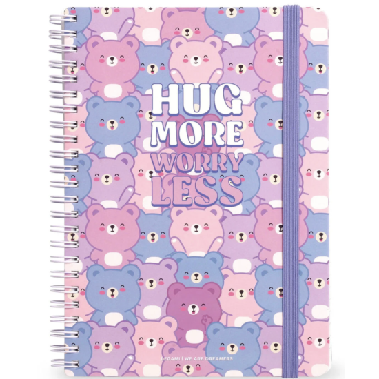 Cahier ligne spirale A4 - Teddy Bear - Legami