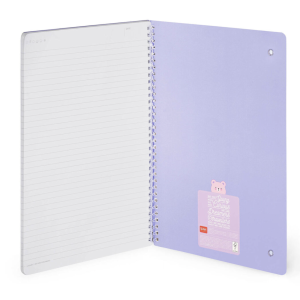 Cahier ligne spirale A4 - Teddy Bear - Legami